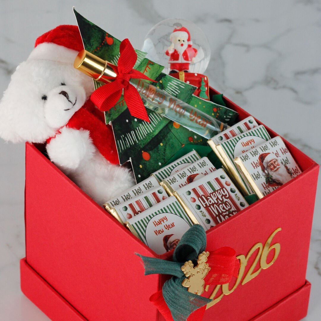 Yılbaşı Temalı Hediyelik Kare Kutu