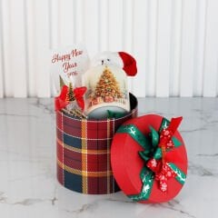 Yılbaşı Temalı Hediyelik Silindir Kutu