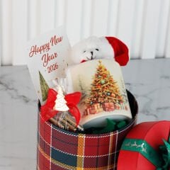 Yılbaşı Temalı Hediyelik Silindir Kutu