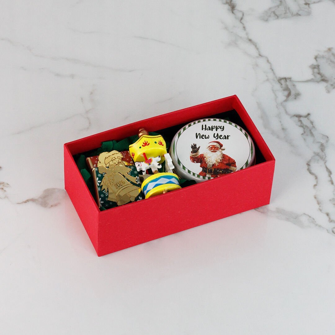 Yılbaşı Temalı Hediyelik Dikdörtgen Kutu