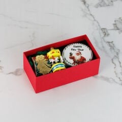 Yılbaşı Temalı Hediyelik Dikdörtgen Kutu