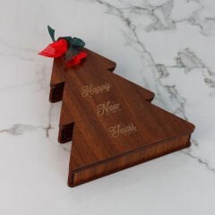 Yılbaşı Temalı Hediyelik Ahşap Kutu