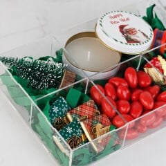 Yılbaşı Temalı Hediyelik Pleksi Kutu