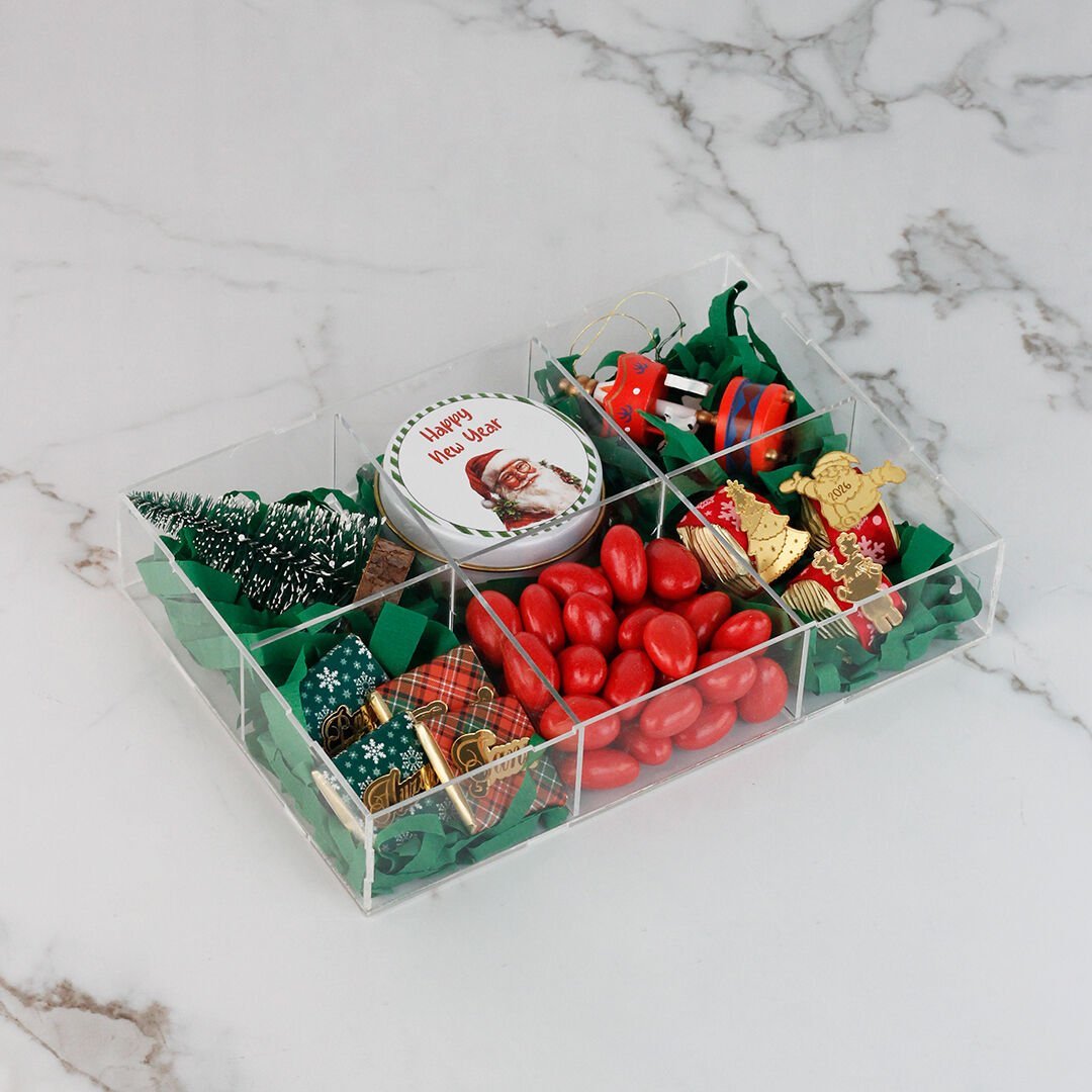 Yılbaşı Temalı Hediyelik Pleksi Kutu