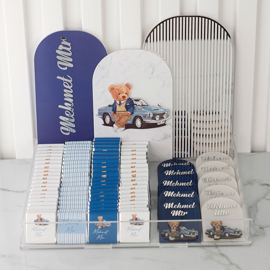 Ayıcık Temalı Çikolata ve Hediyelik Set