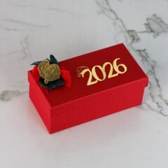 Yılbaşı Temalı Hediyelik Dikdörtgen Kutu