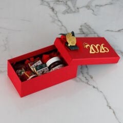 Yılbaşı Temalı Hediyelik Dikdörtgen Kutu