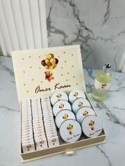 Ayıcık Temalı Çikolata,Mum ve Kolonya Şişesi