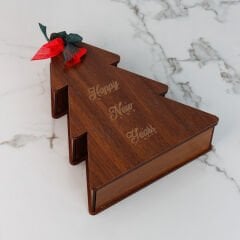 Yılbaşı Temalı Hediyelik Ahşap Kutu