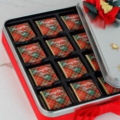 Yılbaşı Temalı Hediyelik Metal Kutu