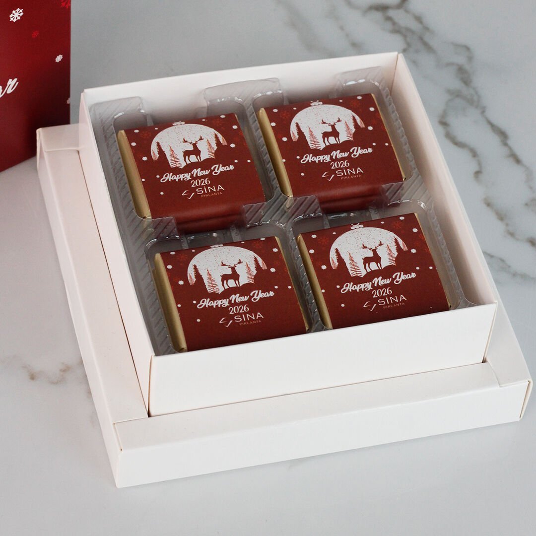 Yılbaşı Temalı Hediyelik Karton Kutu