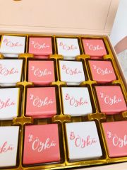 Kelebek Temalı Dikdörtgen Kutuda Kız Bebek Çikolatası