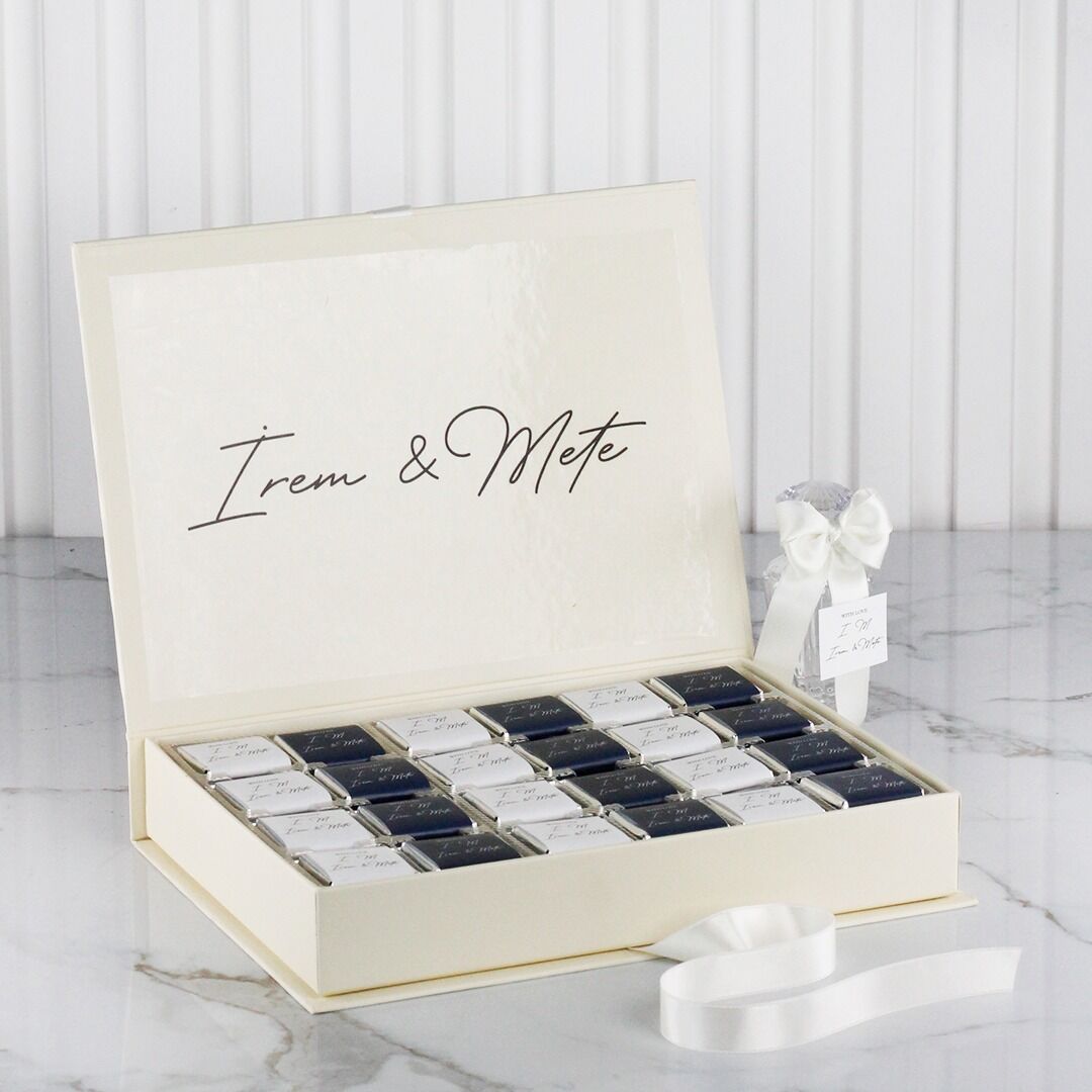 Dikdörtgen Kutuda Nişan Çikolatası