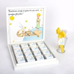 Küçük Prens Temalı Karton Kutuda Erkek Bebek Çikolatası