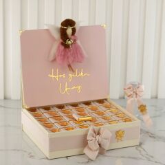 Peri Temalı Standlı Kutuda Kız Bebek Çikolatası