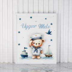 Denizci Temalı Ledli Çerçeveli Kapı Süsü