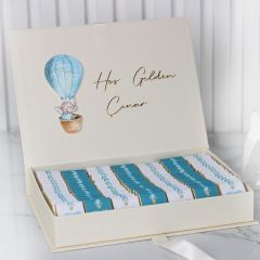 Fil Temalı Dikdörtgen Kutuda Erkek Bebek Çikolatası