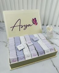 Kelebek Temalı Dikdörtgen Kutuda Kız Bebek Çikolatası