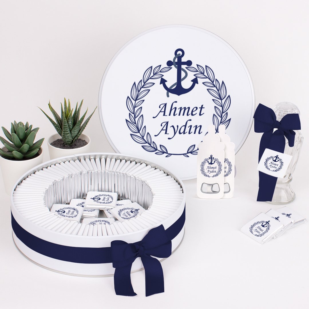 Denizci Temalı Çikolata ve Açacak Magnet
