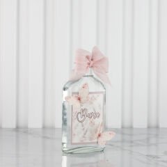 Kelebek Temalı Kabartmalı Kız Bebek Kolonya Şişesi