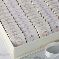 Ördek Temalı Dikdörtgen Kutuda Kız Bebek Çikolatası