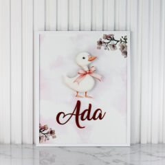 Ördek Temalı Çikolata, Çerçeveli Kapı Süsü ve Lavanta Kesesi