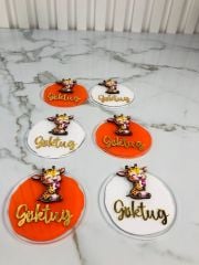 Zürafa Temalı Erkek Bebek Magneti