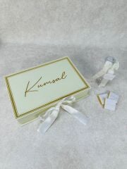 Yıldız Temalı Dikdörtgen Kutuda Kız Bebek Çikolatası