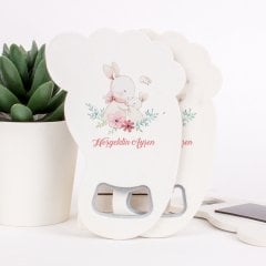 Tavşan Temalı Açacaklı Direkt Baskılı Kız Bebek Magneti