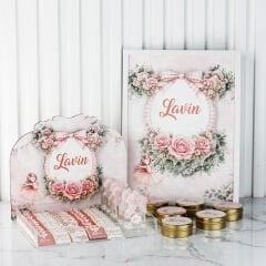 Balerin Temalı Çikolata, Kapı Süsü, Metal Mum ve Kolonya Şişesi