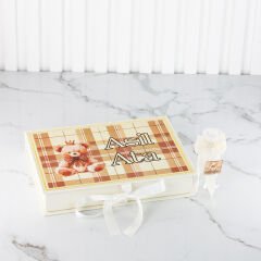 Ayıcık Temalı Çikolata, Kapı Süsü, Metal Mum ve Kolonya Şişesi