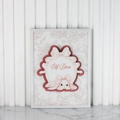 Tavşan Temalı Çerçeveli Kapı Süsü