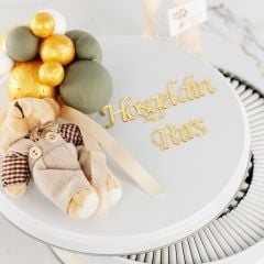 Ayıcık Temalı Baskılı Metal Kutuda Erkek Bebek Çikolatası