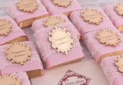 İsme Özel Dantelli Kız Bebek Çikolatası - TABC1072
