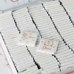Ördek Temalı Baskılı Kare Metal Kutuda Kız Bebek Çikolatası