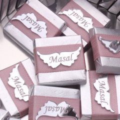 Peri Temalı Baskılı Metal Kutuda Kız Bebek Çikolatası