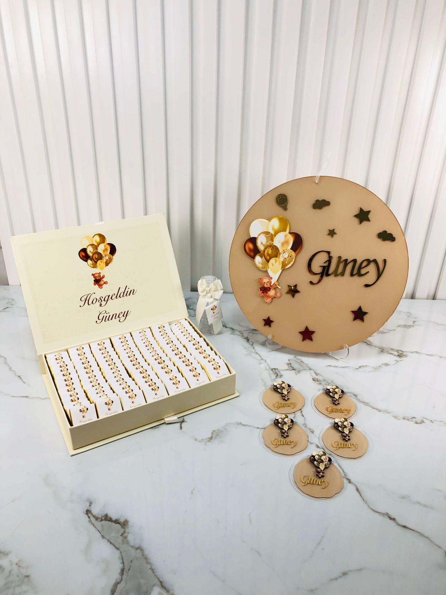 Ayıcık Temalı Çikolata, Magnet ve Kapı Süsü