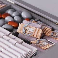 Ayıcık Temalı Ahşap Kutuda Erkek Bebek Çikolatası