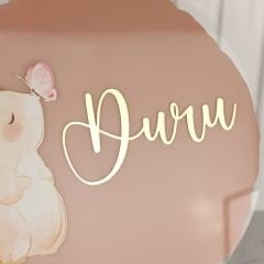 Tavşanlı Kız Bebek Kapı Süsü