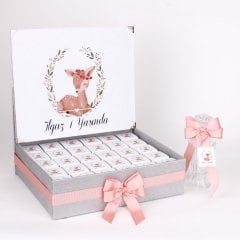 Ceylan Temalı Standlı Kutuda Kız Bebek Çikolatası