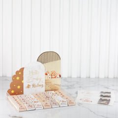 Ayıcık Temalı Pleksi Kutuda ve Kartlı Şeffaf Magnet