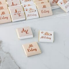 Ayıcık Temalı Pleksi Kutuda ve Kartlı Şeffaf Magnet