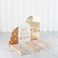 Ayıcık Temalı Pleksi Kutuda ve Kartlı Şeffaf Magnet