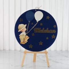 Çocuk Temalı Erkek Bebek Kapı Süsü