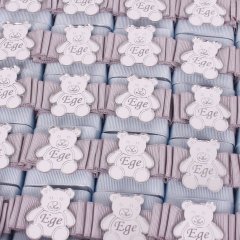 Ayıcık  Temalı Standlı Kutuda Erkek Bebek Çikolatası