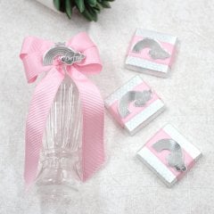 Gökkuşağı Temalı Baskılı Metal Kutuda Kız Bebek Çikolatası