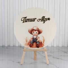 Çocuk Temalı Erkek Bebek Kapı Süsü