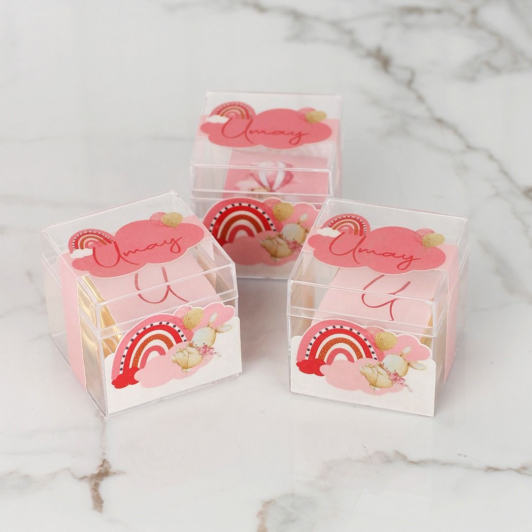 Fil Temalı Kız Bebek Çikolata Küpleri