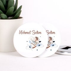 Uçak Temalı Açacaklı Direkt Baskılı Erkek Bebek Magneti