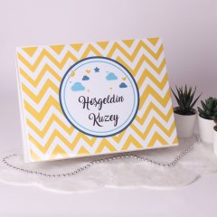 Ayıcık Temalı Karton Kutuda Erkek Bebek Çikolatası
